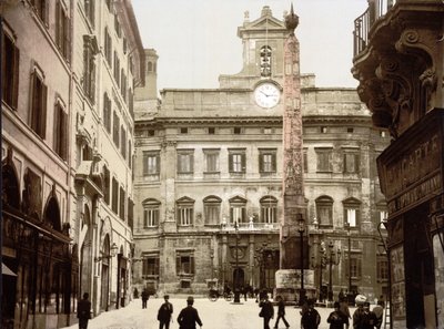 罗马Piazza di Monte Citorio（手工彩色照片） 作者 英语学校