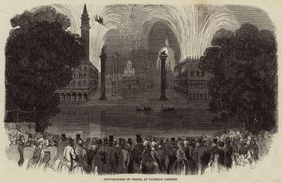 Picture-Model of Venice, at Vauxhall Gardens (engraving) 作者 英语学校