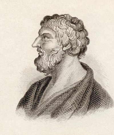 米蒂利尼的Pittacus，来自&39;Crabbes Historical Dictionary&39;，于1825年出版 作者 英语学校