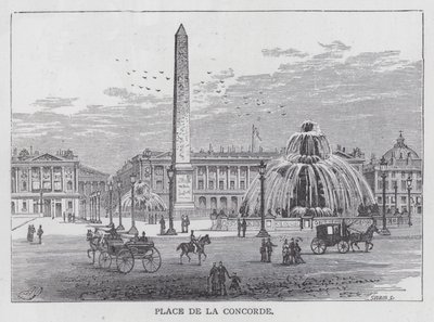 Place De La Concorde (engraving) 作者 英语学校