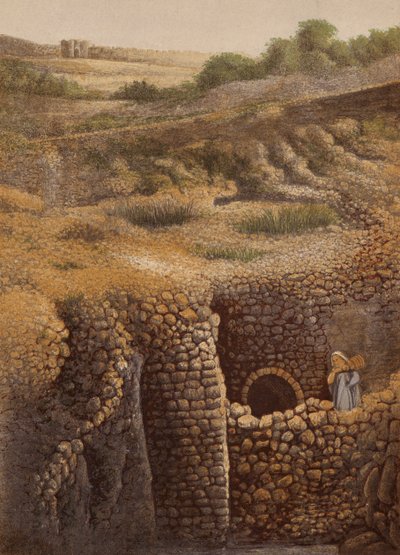 圣经中提到的地方西罗亚池（chromolitho） 作者 英语学校