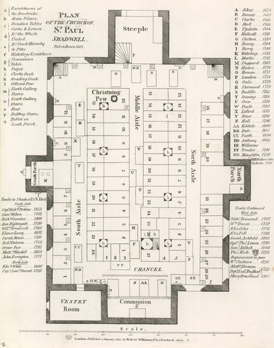 圣保罗教堂的计划，Shadwell，伦敦，在1817年被取消 作者 英语学校