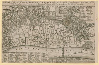 在1666年可怕的大火之后，伦敦城市和自由的计划 作者 英语学校