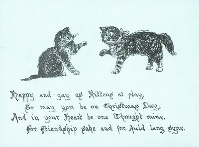 顽皮的小猫，圣诞贺卡 作者 英语学校