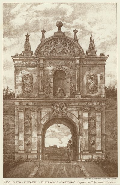 Plymouth Citadel, Entrance Gateway (litho) 作者 英语学校