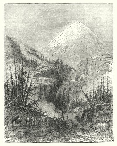 Popocatapetl, the Smoking Mountain (engraving) 作者 英语学校