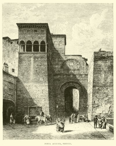 Porta Augusta，佩鲁贾 作者 英语学校