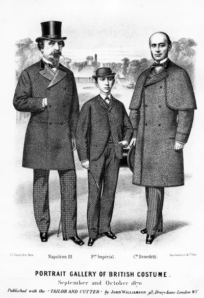 英国服装肖像画廊，由John Williamson于1870年与裁缝和刀具一同出版 作者 英语学校