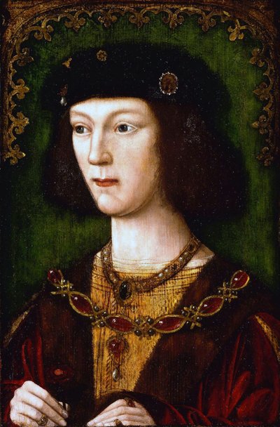 "英国国王亨利八世（1491-1547 年）肖像英国学院派绘画，约 1513 年 丹佛艺术博物馆 作者 English School