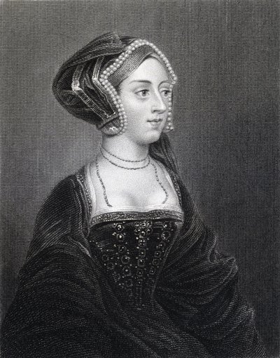 Anne Boleyn的肖像（约1507-36）来自&39;Lodge&39;s British Portraits&39;，1823年 作者 英语学校