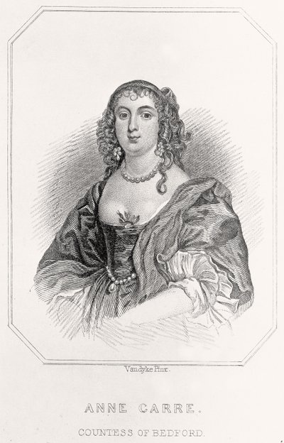 安妮·卡雷（Anne Carre）的画像，贝德福德伯爵夫人，1835年 作者 英语学校