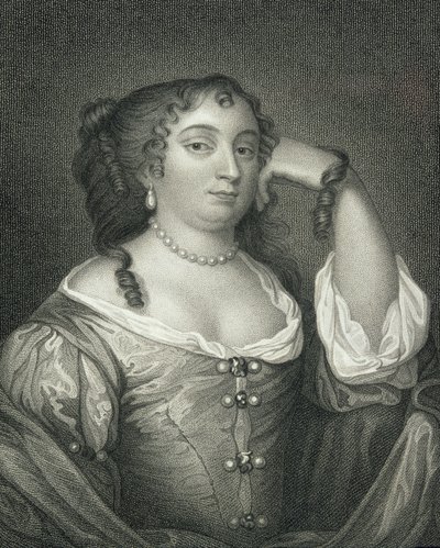 约翰公爵夫人安妮·海德（1637-71）的肖像，来自&39;洛奇的英国肖像&39;，1823年 作者 英语学校