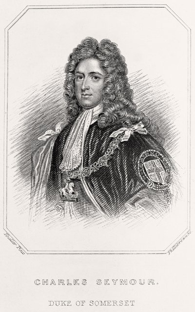 萨默塞特公爵查尔斯·西摩的肖像，1835年 作者 英语学校