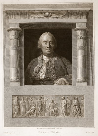 David Hume的肖像，David Humes的插图英国的历史，酒吧。作者：R. Bowyer，伦敦，1812年 作者 英语学校