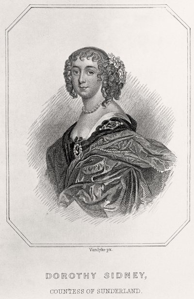 多萝西·悉尼的肖像，桑德兰伯爵夫人，1835年 作者 英语学校