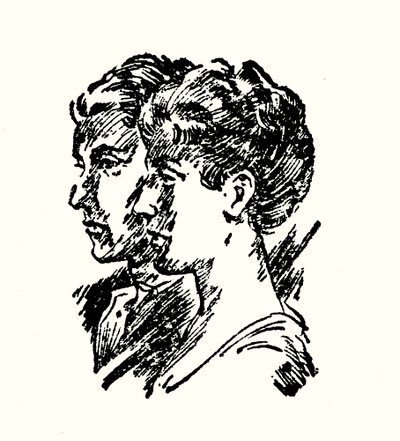 E Oe Somerville 和 M Ross 的肖像（石版画） 作者 英语学校
