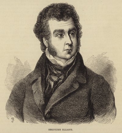 Ebenezer Elliott的肖像 作者 英语学校