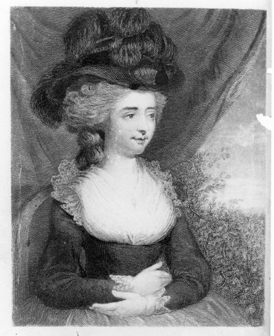 Fanny Burney（Madame d&39;Arblay）（1752-1840）酒吧的肖像。作者：亨利·科尔本，1842年，伦敦 作者 英语学校