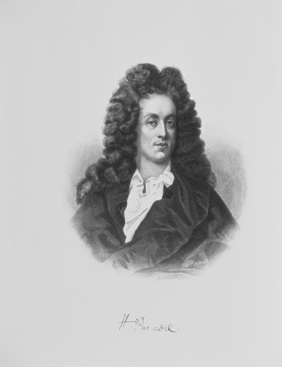 Henry Purcell的肖像（1659-95） 作者 英语学校