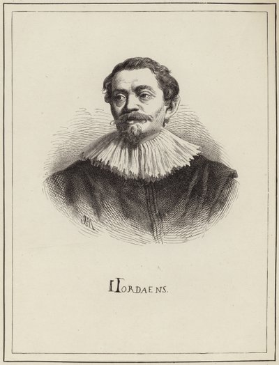 Jacob Jordaens的肖像 作者 英语学校