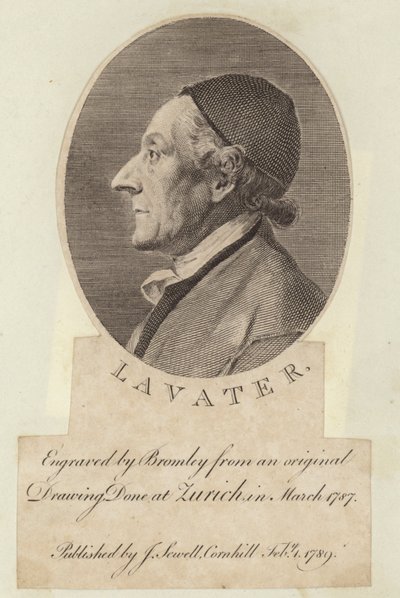 Johann Kaspar Lavater的肖像 作者 英语学校