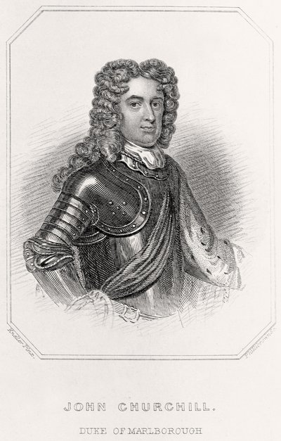 约翰·丘吉尔的肖像，万宝路公爵，1835年 作者 英语学校