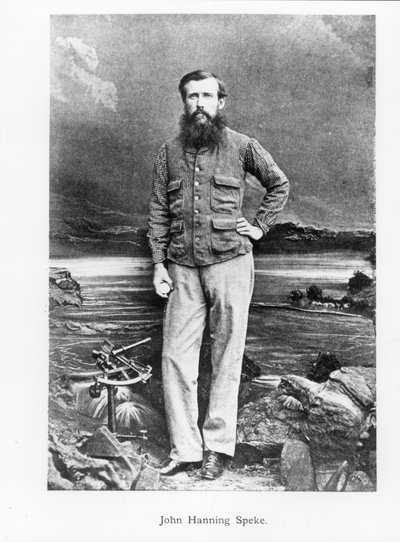 John Hanning Speke的肖像（1827-64） 作者 英语学校