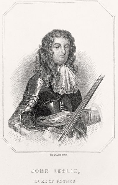 约翰·莱斯利（John Leslie）的肖像，腐烂公爵，1835年 作者 英语学校
