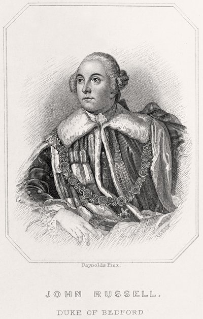 贝德福德公爵约翰·罗素（John Russell）肖像，1835年 作者 英语学校