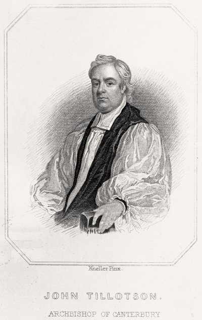 约翰·蒂罗森（John Tillotson）肖像，坎特伯雷大主教，1835年 作者 英语学校