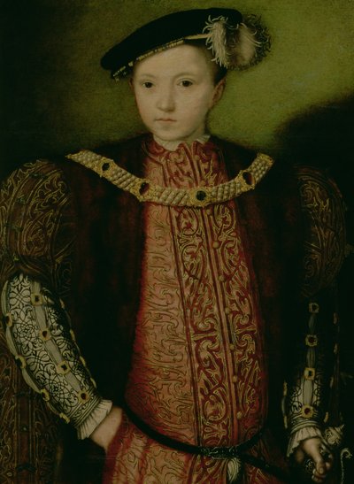 爱德华六世（1537-53）16世纪的肖像 作者 English School