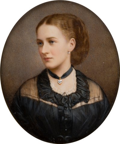 艾达·拉姆利 (Ida Lumley) 夫人肖像，纽波特子爵夫人 1870 年，后来成为布拉德福德伯爵夫人 (1848-1936)，c.1868-1936（手工着色照片） 作者 英语学校