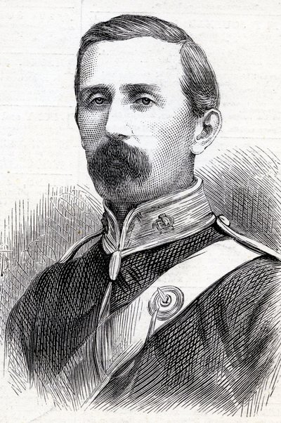 肖像中校乔治泰勒丹尼森，1877年 作者 英语学校
