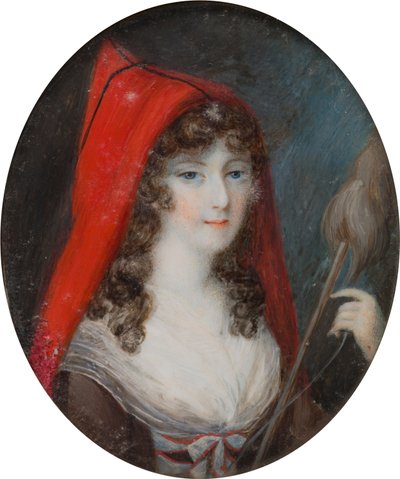 布拉德福德第一伯爵夫人露西-宾（1766-1844 年）肖像，约 1786-1844 年（布面油画） 作者 英语学校