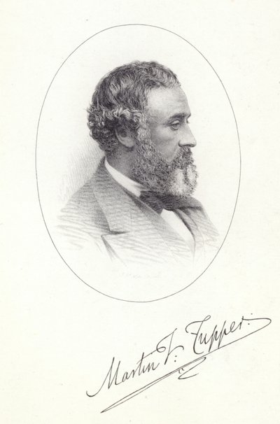 Martin Farquhar Tupper的肖像 作者 英语学校