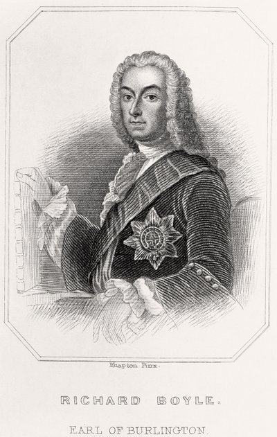 理查德·博伊尔的肖像，伯灵顿伯爵，1835年 作者 英语学校