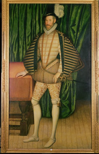 杰罗姆·鲍斯爵士（1616年）的肖像，1583年驻俄罗斯沙皇大使 作者 English School