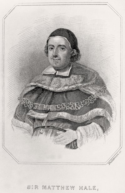 马修·黑尔爵士肖像，1835年 作者 英语学校