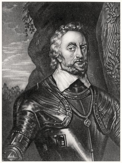 托马斯·霍华德，阿伦德尔伯爵（1585-1646）的肖像，由英国历史上杰出人物（mezzotint）的理查德·埃伦（1743-1822）和查尔斯·特纳（c.1773-1857）刻。 作者 英语学校