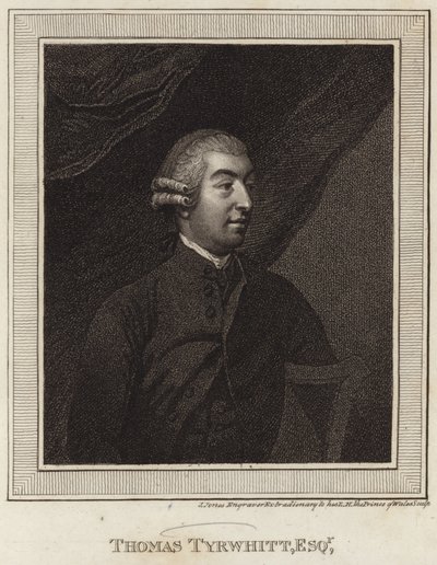 Thomas Tyrwhitt的肖像 作者 英语学校