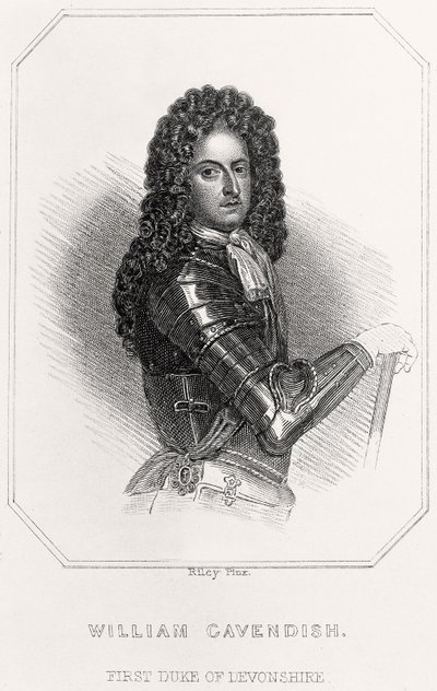 威廉卡文迪许的肖像，德文郡第一公爵，1835年 作者 英语学校
