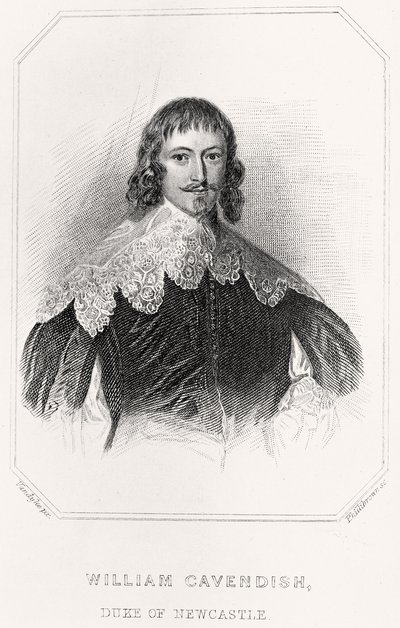 威廉·卡文迪许的肖像，纽卡斯尔公爵，1835年 作者 英语学校