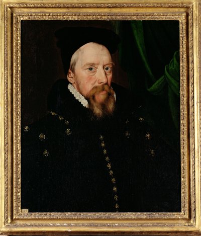 William Cecil的肖像，第一男爵Burghley（1520-98） 作者 英语学校