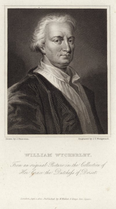 William Wycherley的肖像 作者 英语学校