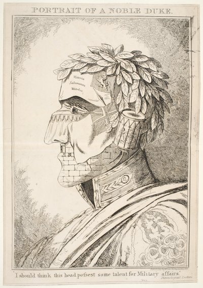 贵族公爵的肖像，我认为这个头脑拥有一些军事人才，酒吧Thos McLean，1829 作者 英语学校