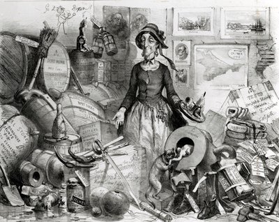 1855年，着名的管家肖像 - 虔诚地献给她的崇拜者 作者 英语学校