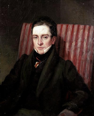 英国诗人托马斯·胡德（Thomas Hood，1799-1845）肖像 19 世纪英国画派 伦敦，国家肖像画廊 作者 英语学校