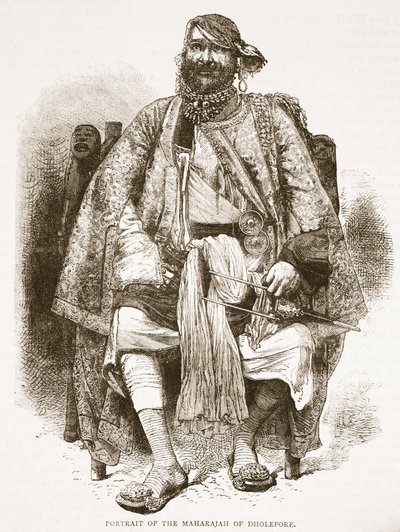 Dholepore大君的画象，从卡塞尔斯的例证说明了英国的历史 作者 英语学校