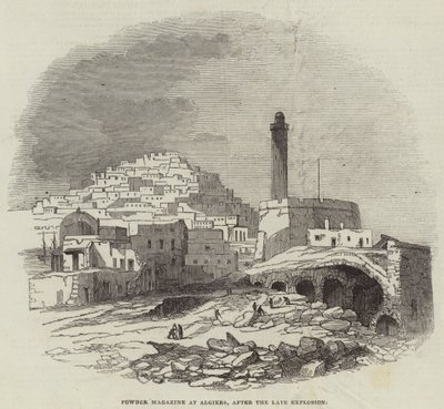 Powder Magazine at Algiers, after the Late Explosion (engraving) 作者 英语学校