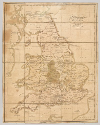 英国的Praehagraphy，是该王国的地图，说明了其中的战争原则，1807年 作者 英语学校